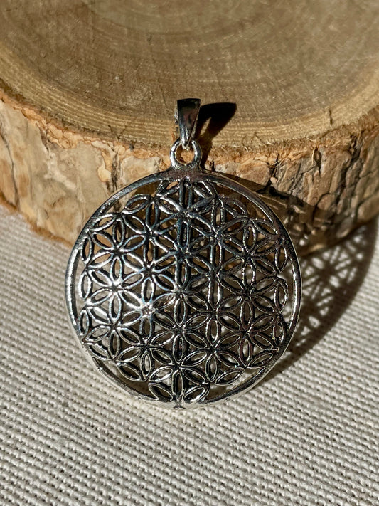 Pendentif de la Fleur de vie en Argent 925
