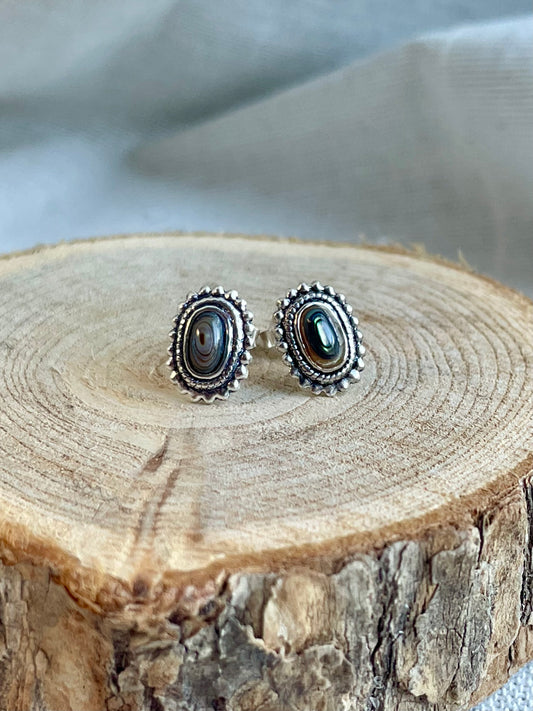 Puces d’oreilles Abalone - Argent 925