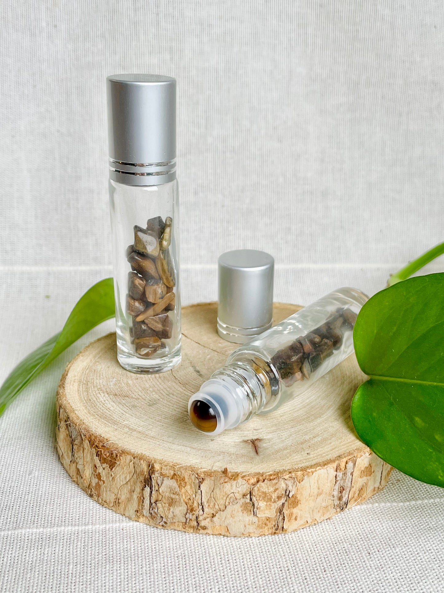 Roll-on vide à remplir avec vos synergies d'huiles oeil du tigre