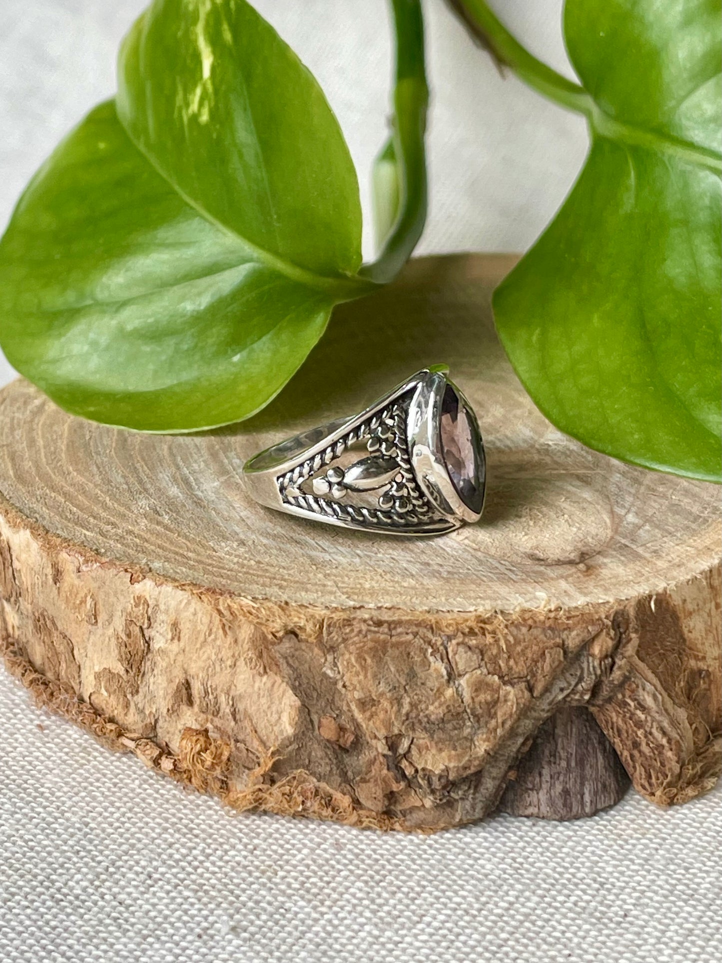 bague amethyste en argent 925 