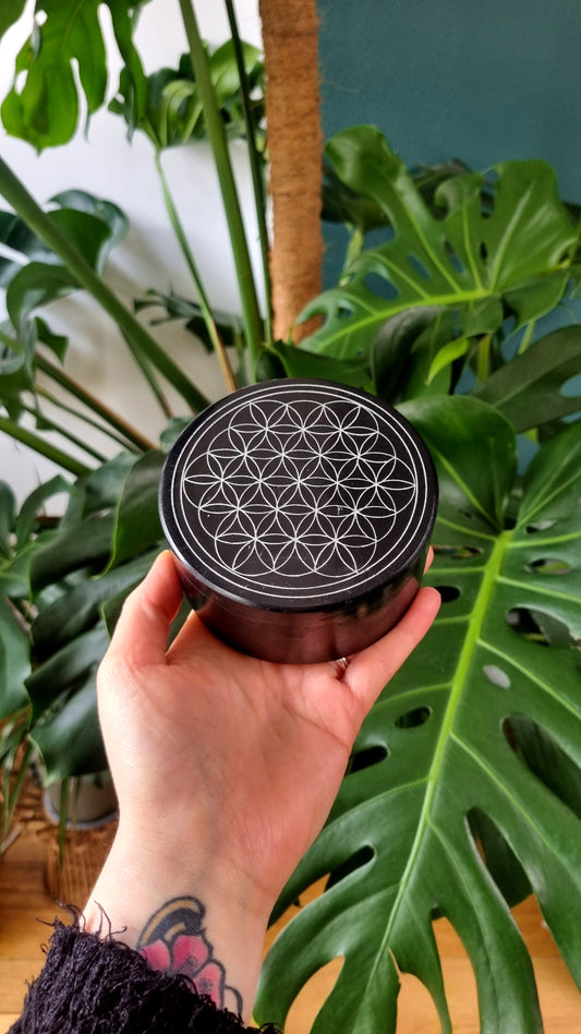 Flower of Life soapstone box