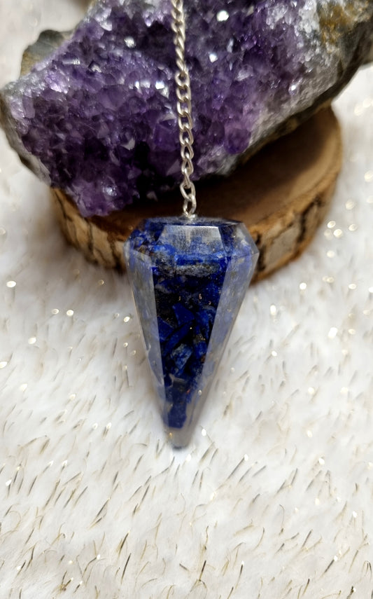 Pendule en Orgonite - Lapis Lazuli